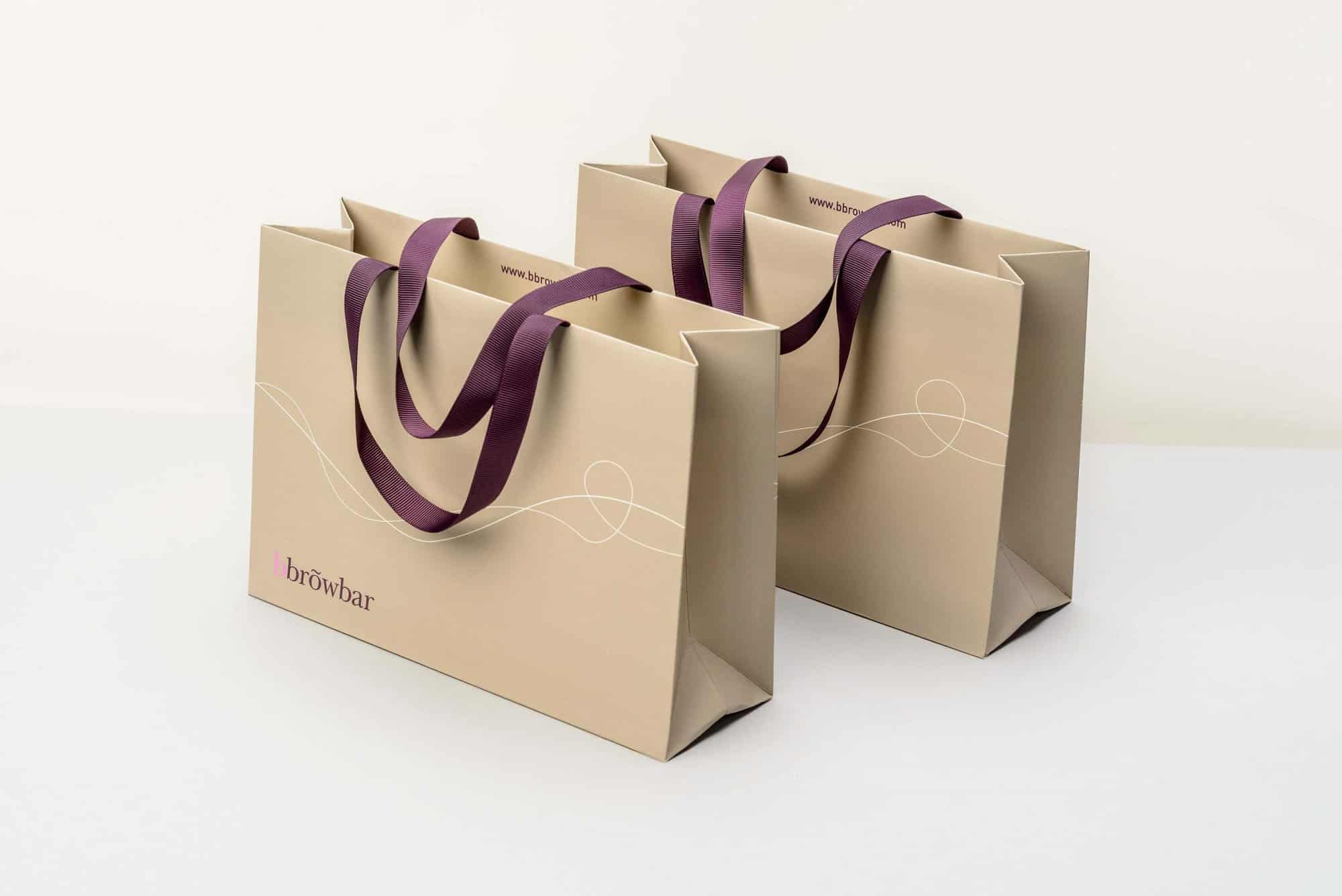 Brown Bar Luxury carrier bags UK