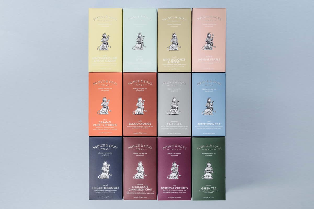 tea packaging design using folding carton packaging