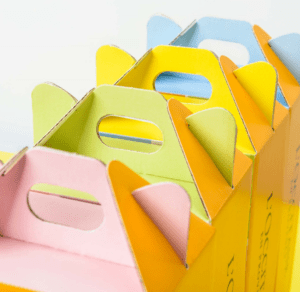 Corrugated Handle Boxes as luxury ecommerce packaging for L’Occitane