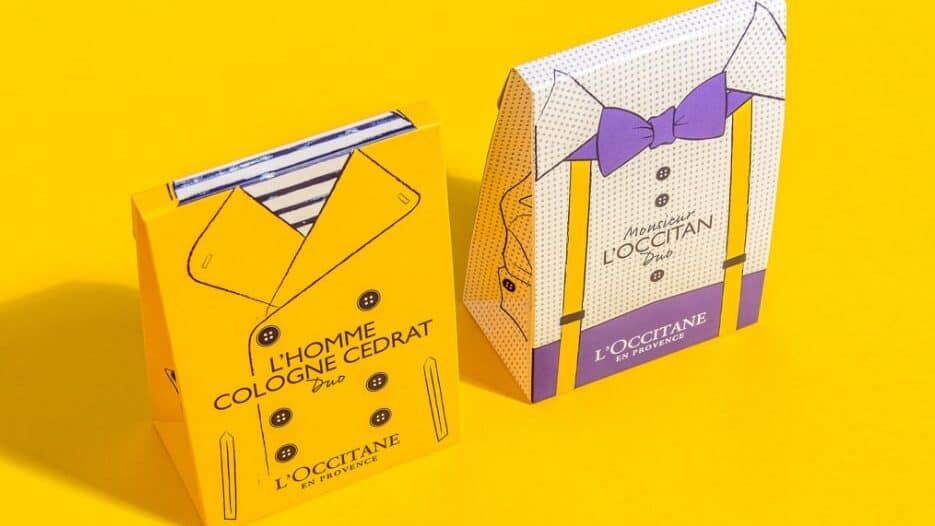 custom folding cartons loccitane homme boxes