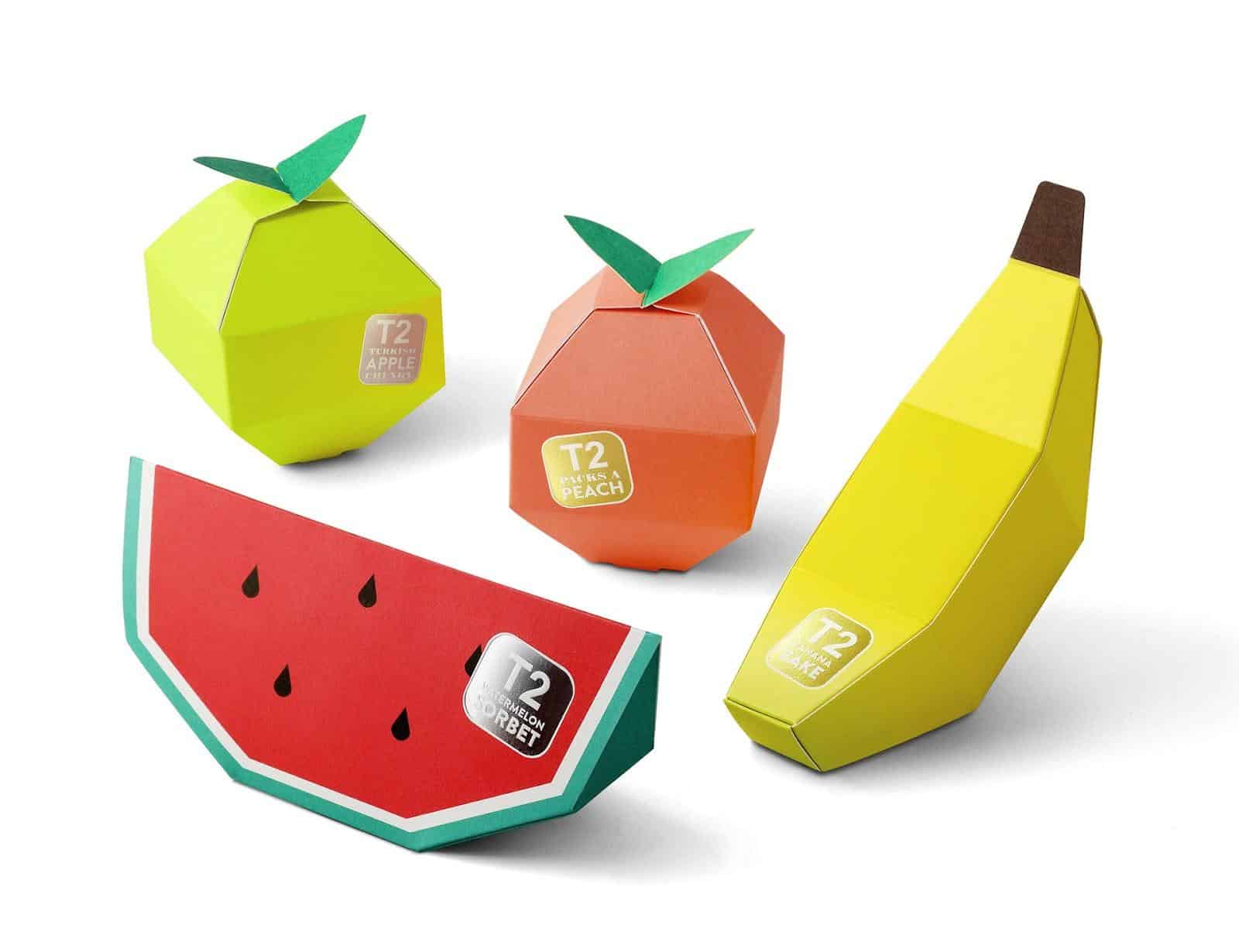 Fun and Fruity tea packaging design - T2 Tea Mini Fruits