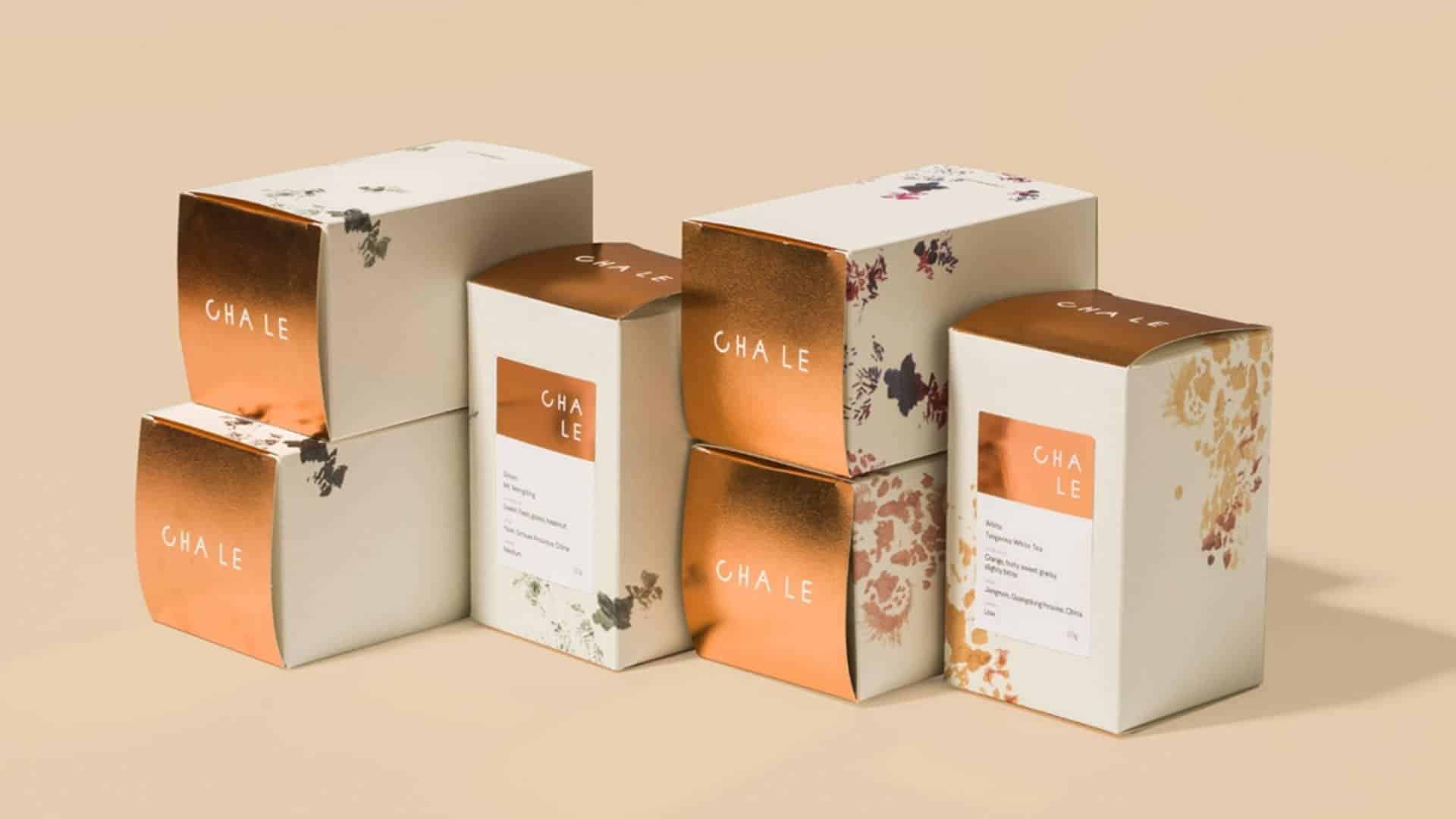 Serene and sophisticated tea packaging design - Cha Le